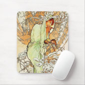 Alpohnse Mucha Winter-Mausunterlage Mousepad (Mit Mouse)