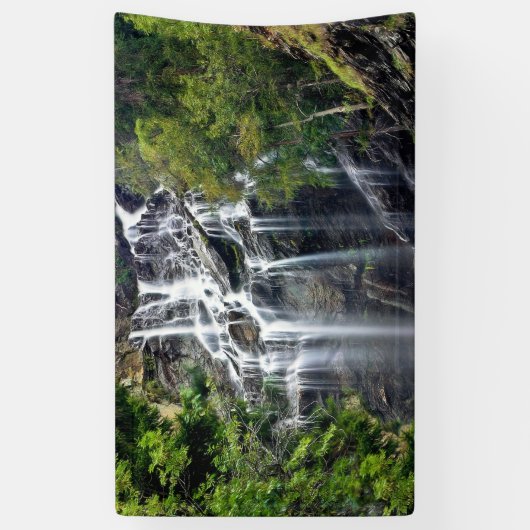 Alps Mountain Top Waterfall Banner (Vertikal)
