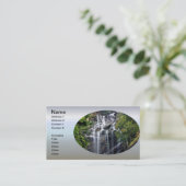 Alps Mountain Top Waterfall Visitenkarte (Stehend Vorderseite)