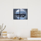 Alps Window View Foto Poster (Küche)