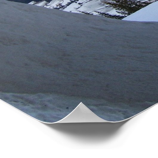 Alps Window View Foto Poster (Ecke)