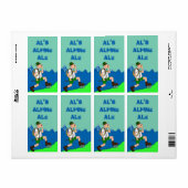 Alps Yodel Lederhosen Beer Homebrewing Fun Labels (Vorne)
