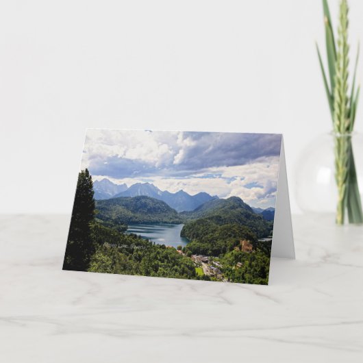Alpsee, Bayern, Deutschland Karte (Vorderseite)