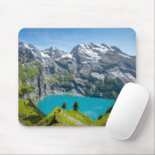 Alpsee Oeschinensee in der Schweiz Mousepad (Mit Mouse)