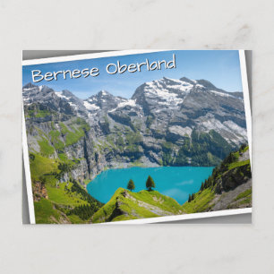 Alpsee Oeschinensee in der Schweiz Postkarte