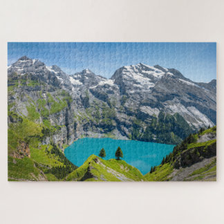 Alpsee Oeschinensee in der Schweiz Puzzle