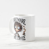 Alptraum vor dem Kaffee Kaffeetasse (Vorderseite Links)