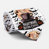 Alptraum vor Halloween-Kaffee Krawatte (Gerollt)