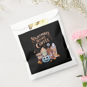 Alptraum vor Kaffee-Kürbis-Gewürz-Halloween Geschenktütchen