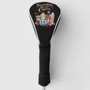Alptraum vor Kaffee-Kürbis-Gewürz-Halloween Golf Headcover