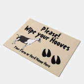 Alpziege Wischen Sie Ihre Hufe wählen FARBE Fußmatte (Schrägansicht)