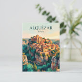 Alquézar Spanien Postkarte (Stehend Vorderseite)