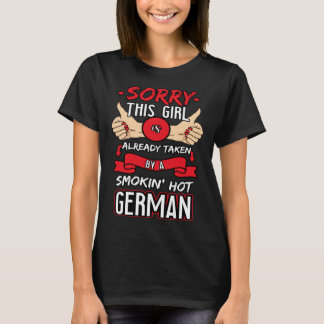 Already Taken Hot German Thumbs Up Red Nails Girl T-Shirt