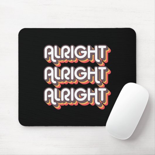 Alright Alright Roller Disco Outfit 70er Kostüm Mousepad (Mit Mouse)