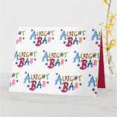 Alright Bab Black Country Words Grußkarte Karte (Gelbe Blume)