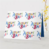 Alright Bab Black Country Words Grußkarte Karte (Gelbe Blume)