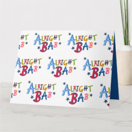 Alright Bab Black Country Words Grußkarte Karte