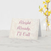 Alright Bereits Karte (Gelbe Blume)