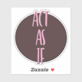 Als 12-Stufen-Slogan Aufkleber (Blatt)