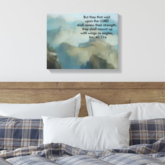 Als Adler schwingende Leinwand (Insitu (Schlafzimmer))