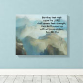 Als Adler schwingende Leinwand (Insitu (Holzboden))