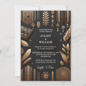 Als afrikanische Ghana Brown traditionelle Nigeria Einladung (Vorderseite)