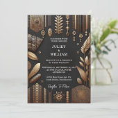 Als afrikanische Ghana Brown traditionelle Nigeria Einladung (Stehend Vorderseite)