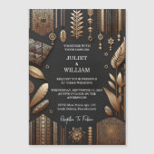 Als afrikanische Ghana Brown traditionelle Nigeria Magneteinladung (Vorderseite)