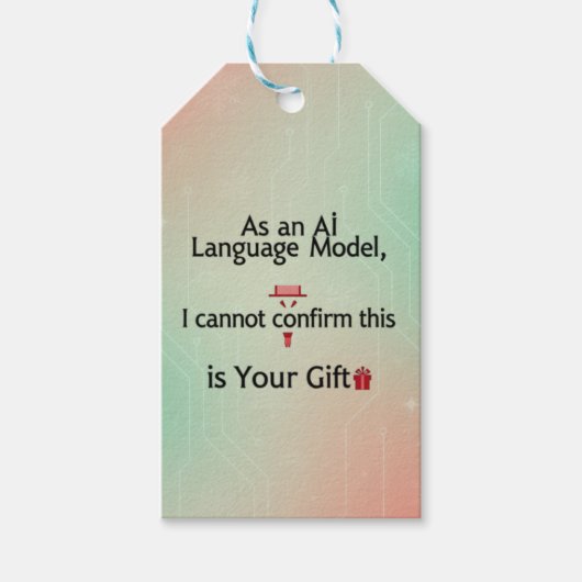 Als AI-Sprachmodell kann ich dieses Gif nicht best Geschenkanhänger (Vorderseite)