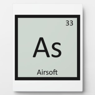 Als - Airsoft-Sport Chemie Periodensystem Fotoplatte