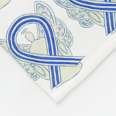 ALS Angel Awareness Ribbon Soft Blankes Fleecedecke (Ecke)