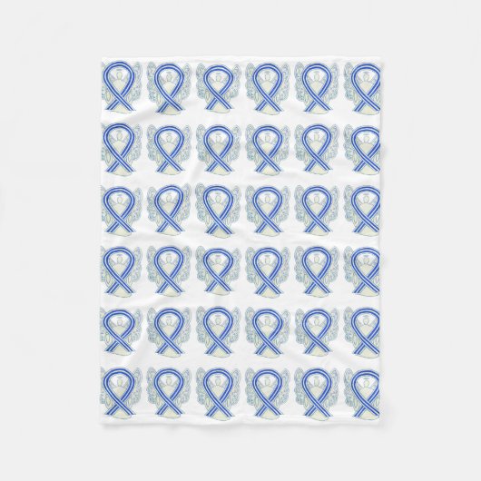 ALS Angel Awareness Ribbon Soft Blankes Fleecedecke (Vorderseite)