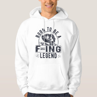 Als Angel-Legende geboren Funny Sarkastisch Fische Hoodie
