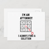 Als Anwalt finde ich immer eine Postkarte für die  (Vorne/Hinten)