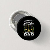 Als Anwalt und Vater Button (Vorne & Hinten)