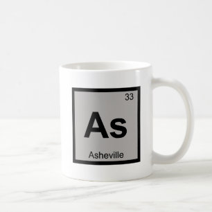 Als - Asheville North Carolina Chemie-Symbol Kaffeetasse