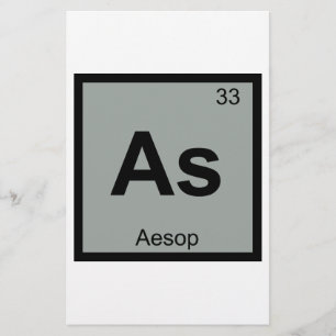 Als - Äsop Fabeln Chemie Periodensystem Symbol