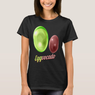 Als Avocado bemalte Eier Eggvocado für die Eiersuc T-Shirt