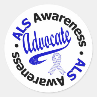 ALS Awareness ADVOCENT Runder Aufkleber