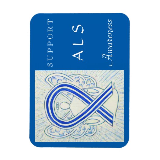 ALS Awareness Angel Custom Magnet (Vertikal)