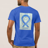 ALS Awareness Blue Ribbon Angel Custom T-Shirt (Rückseite)