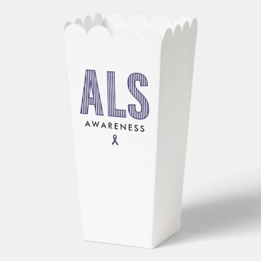 ALS Awareness Blue Ribbon Geschenkschachtel (Vorderseite)