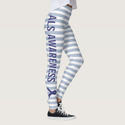 ALS Awareness Blue Ribbon Leggings (Rechts)