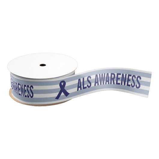 ALS Awareness Blue Ribbon Ripsband (Spule)