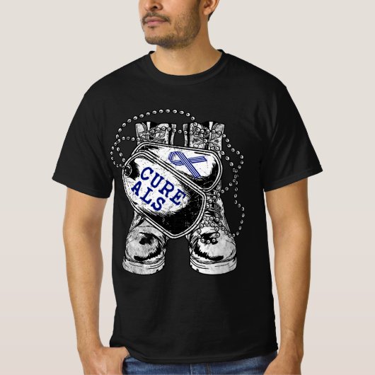 ALS Awareness for Military Veteran  T-Shirt (Vorderseite)