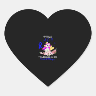ALS Awareness Funny Unicorn Support Quote Familie Herz-Aufkleber