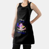 ALS Awareness Funny Unicorn Support Quote Familie  Schürze (InSitu)