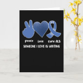 ALS Awareness Monat Amyotrophie Laterale Sklerose Karte (Gelbe Blume)