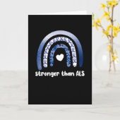 ALS Awareness Monat Amyotrophie Laterale Sklerose Karte (Gelbe Blume)