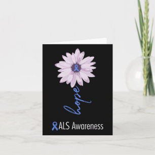 Als Awareness Montag Blauer Sonnenblumen Band als Karte